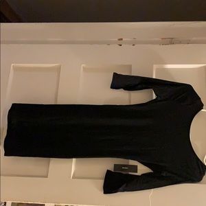 Lulus black quarter sleeve dress